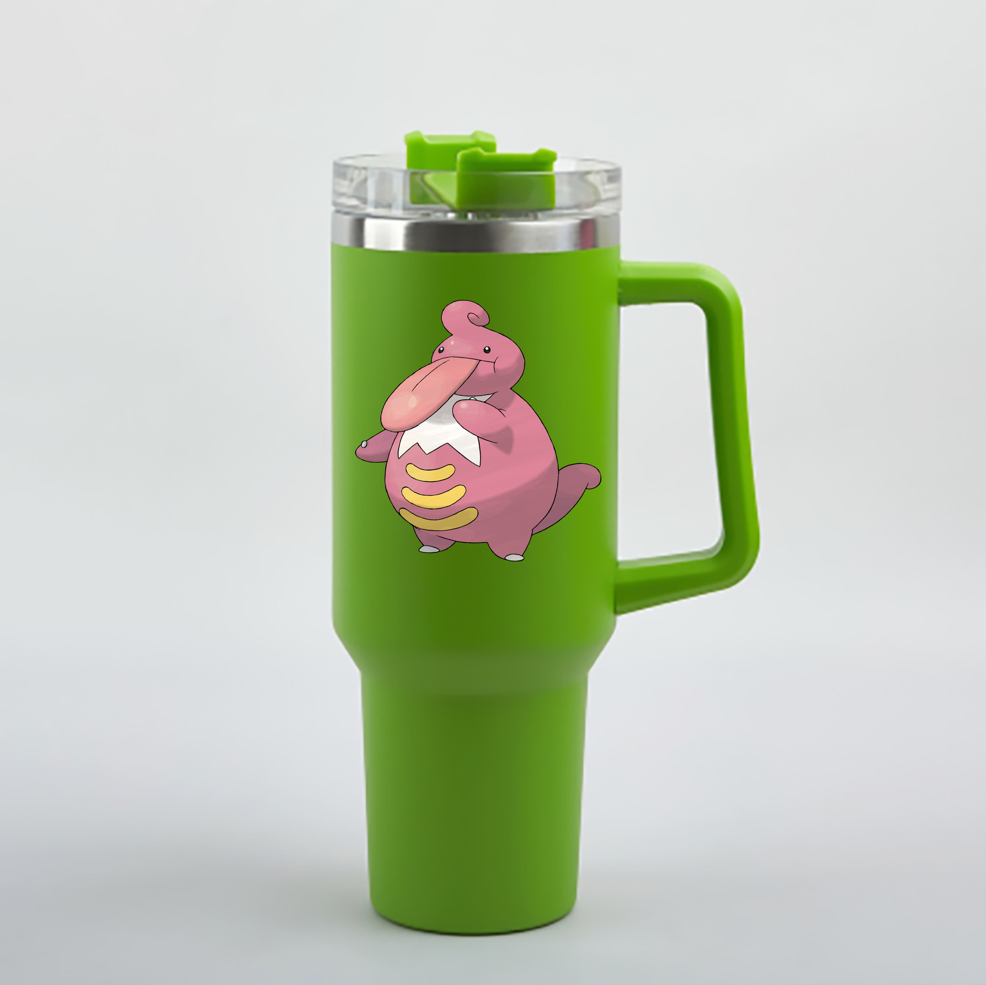 （画像用） ポケットモンスター Pokémon 1200mL車用タンブラー - クリスタルステッカー（プラスチックストロー付き）